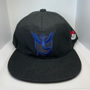 Pokemon Go Cap, Snapback Black Color. Blk & blue Pokémon Snake Cap. Lightly use